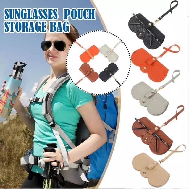 Pu Portable Leather Sunglasses Bag Glasses Case Fashion Reading Glasses Pouch