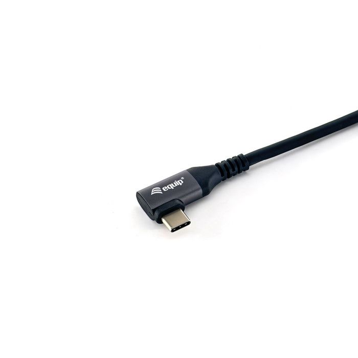 Equip Cavo USB 2.0 Type-C a Type-C 90° PD 100W 3m Nero per Ricarica e Dati