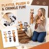 Jouet pour chien en peluche avec couineur et papier froissé Long Doux Durable Jouet à mâcher pour animaux de compagnie pour chiens de petite, moyenne et grande taille Jeu interactif