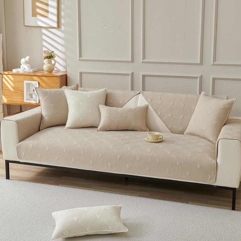 Sofa Cushion Pure Cotton Four-Season Universal Fabric Non-Slip Sofa Cover Cover Cloth Modern Simple And Advanced Cotton Seat Cushion