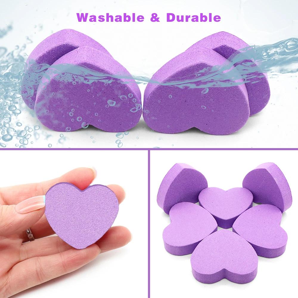 20/50Pcs Nail Polish Buffer Heart Mini Buffing Sanding Files Block Pedicure Care Manicure Pedicure Nail File Tools Nail Charm