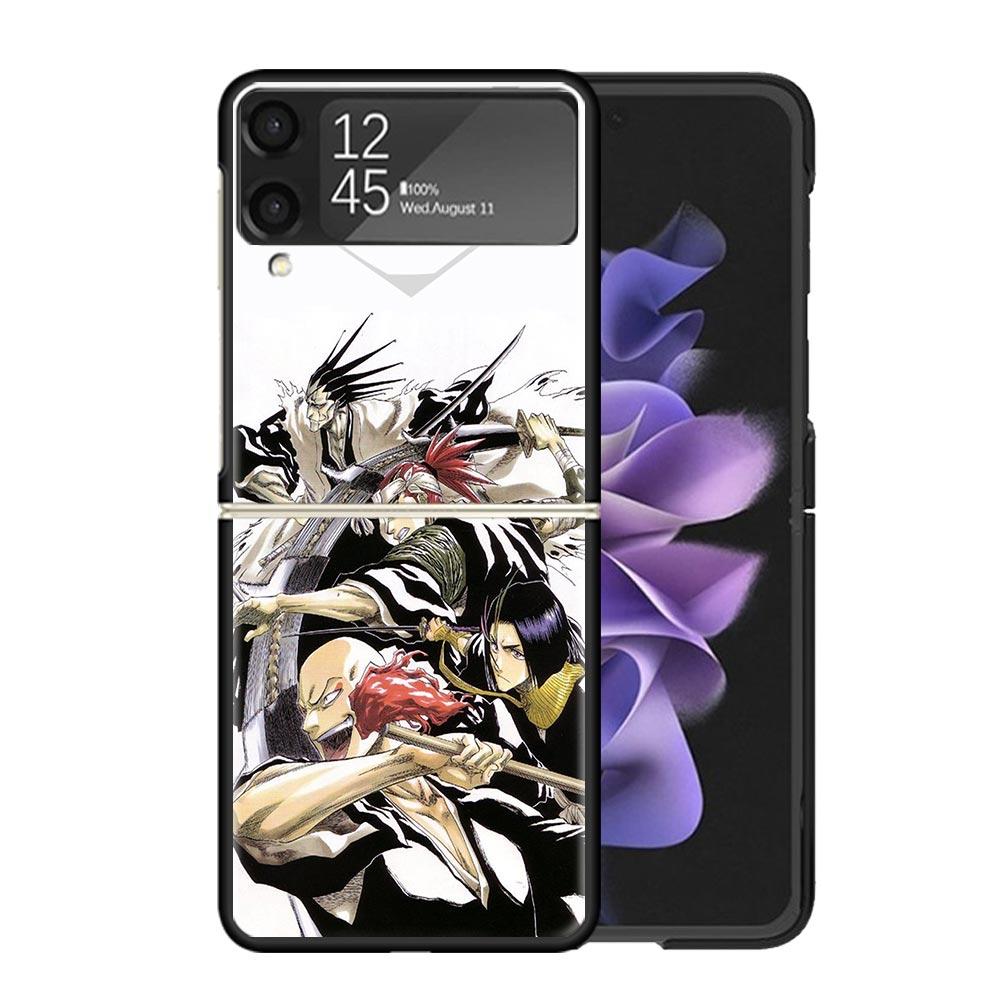 Bleach Zaraki Kenpachi Clear Phone Case For Samsung Z Flip 7 6 5 4 3 Galaxy ZFlip7 ZFlip6 ZFlip5 ZFlip4 ZFlip3 5G Print Cover Z