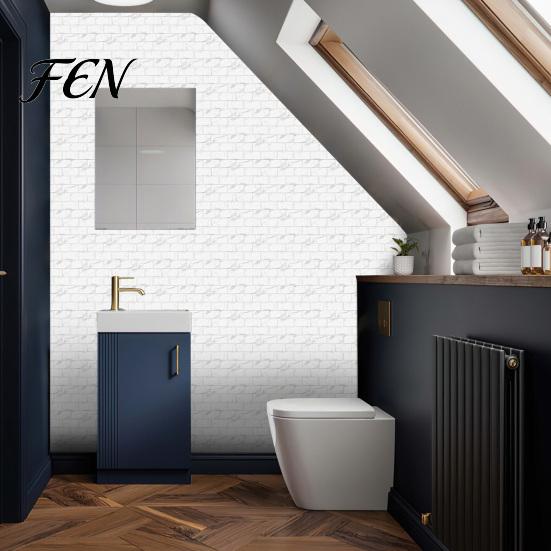 Waterproof Wall Decals for Kitchen 5Pcs Vintage Brick Tile Stickers, Oil?Proof Wallpaper, Peel Oil Proof Stickers Bathroom & Stick Backsplash Living