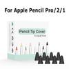 8 Pcs Replaceable Silicone Nib Cover For Apple Pencil 2 1 Tip Case Sleeve For Apple Pencil 1st 2nd Gen Cases Stylus Pen Nib Case