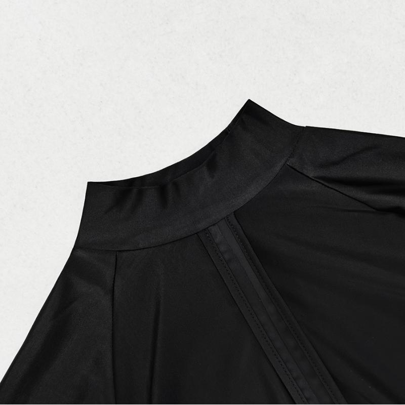 Women Solid Color Long Islam Swimwear Muslim Swimwears Women Modest Muslin Swimsuit Bathing Suit Long Sleeves Islamic Burkinis Wear