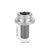 Durable M8x15mm Bicycle Crank Bolt Titanium Alloy Lightweight Square Taper Crank Bolt Crank Arm Fixing Bolt Bicycle Repair