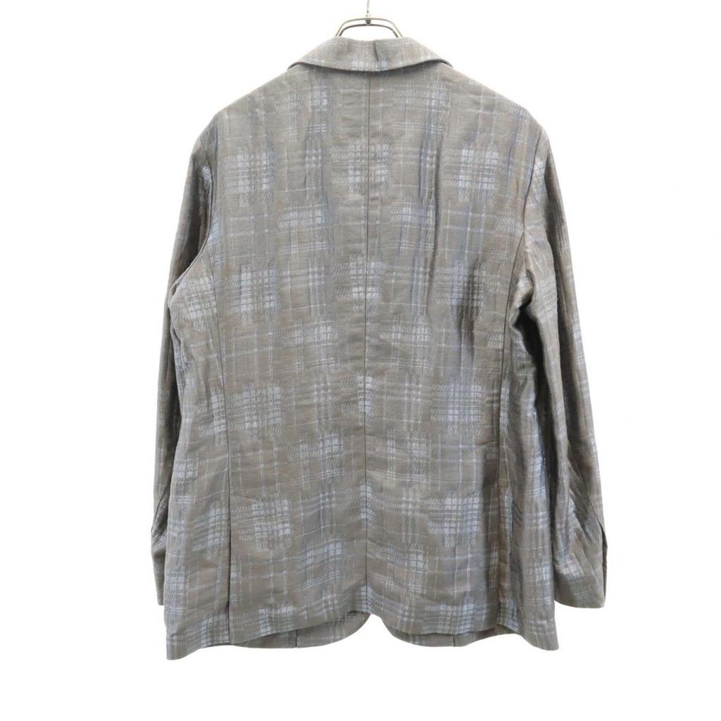 Giorgio Armani Unused Made In Italy Check Linen Blend Tailored Jacket Women Used