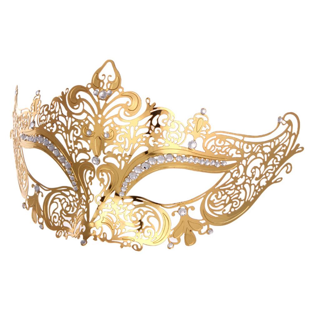 Metall Maskerade Maske Damen Glänzend Venezianische Party Abschlussball Maske