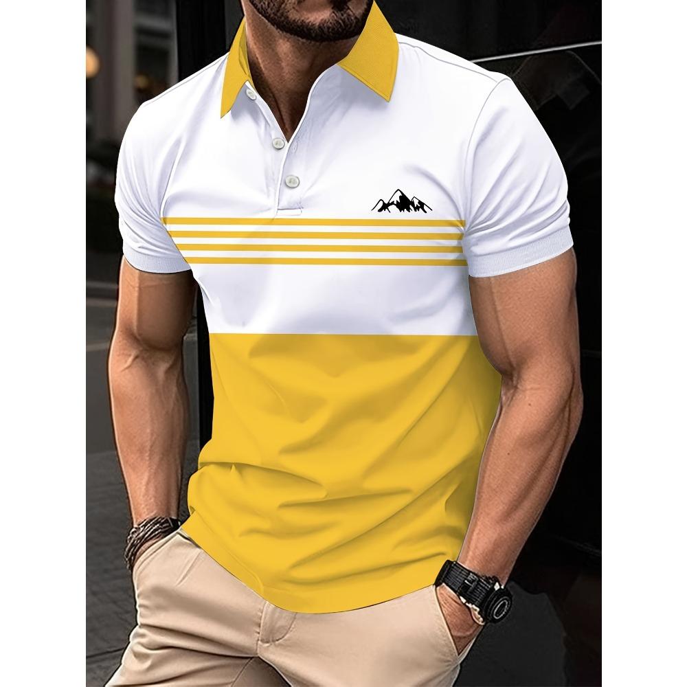 Summer new men's short sleeved POLO shirt adopts casual and fashionable style