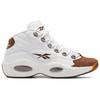 Reebok Question Mid Mocha Toe Men Sneakers White Footwear-White Brush-Brown GX0241