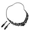 European & American Fashion Crystal Necklace and Earrings Set for Brides