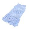 Blue Pet Summer Clothes Dog Polyester Sleeveless TShirt Skirt BowKnot Dress