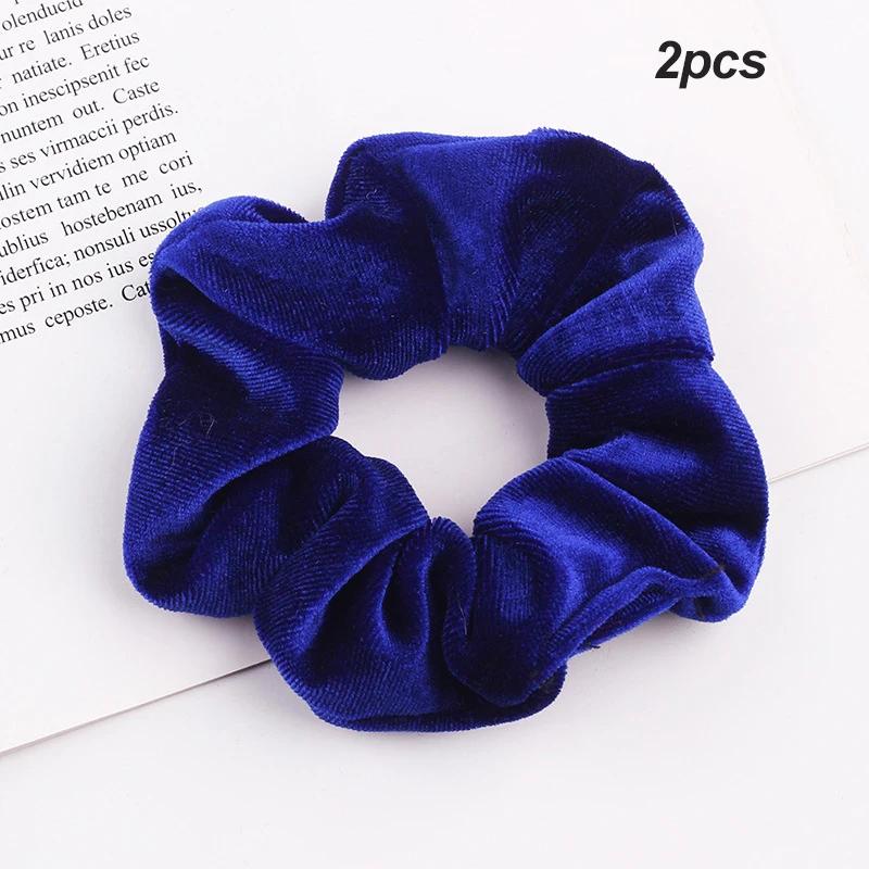 3Pcs/Lot Korean Winter Large Hair Bands For Women Girl Elastic Hair Ring Fashion Scrunchies Dating Party Headdress Accessories