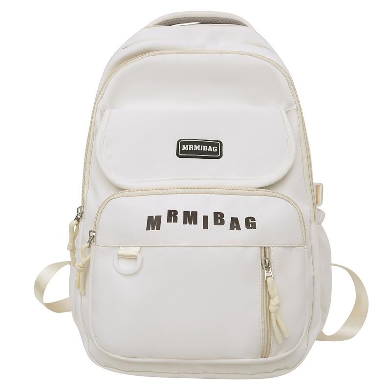 Schoolbag Fashion Color Matching Backpack Women's New Korean Version Casual Versatile Girl Student School Bag Trend Travel Backpack Wholesale