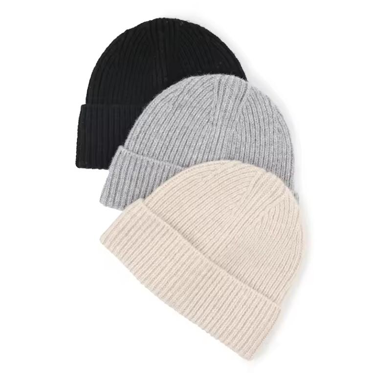 Premium Quality 100% Pure Cashmere Knitted/Woven Winter Hat for Girls and Women Fashion Accessories