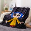 Coraline Flannel Blanket, High Quality Comfortable for All Seasons, Home Decor, Warmth and Comfort