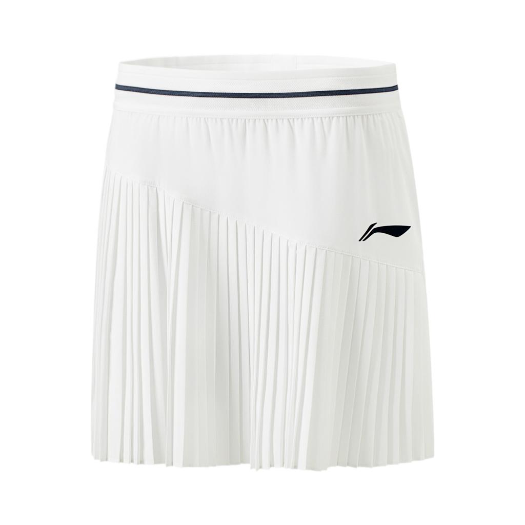 Li Ning Tennis Series Sports Solid Color Simple Casual Shorts Women shorts White ASKU288-1