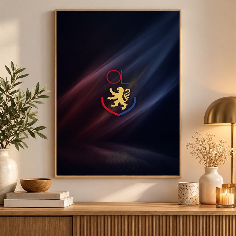 Lyon FC Diamond Painting Kit 5D Full Drill DIY Diamond Mosaic Wall Art Home Decor