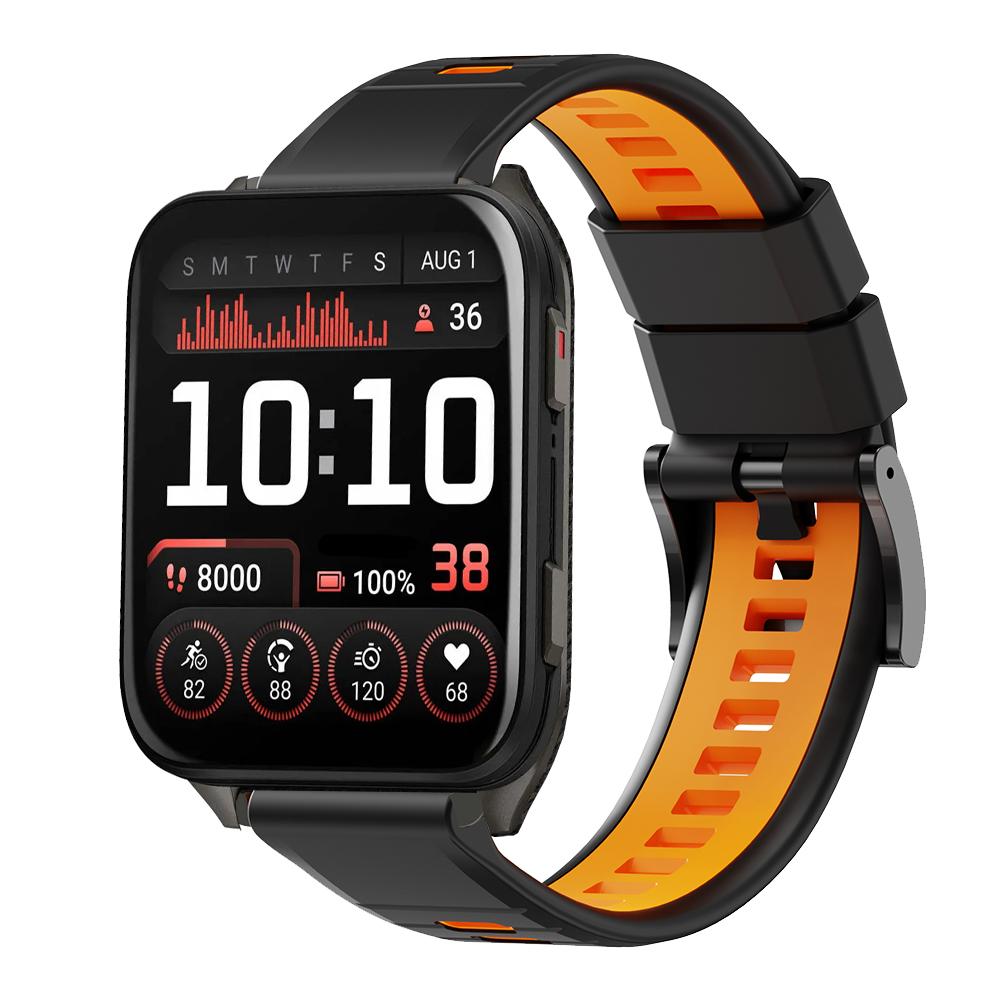 Športový dvojfarebný silikónový 24mm remienok pre Garmin Venu X1 Náramok pre Garmin Venu X1 TicWatch Pro 5 Enduro Remienok na hodinky