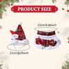 Pet Santa Hat with Scarf Cosplay Dress up Comfortable Photo Props Outfit Christmas Costume