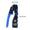RJ45 Crimp Tool Kit All In One Pass Through Crimping Tool for Cat5e Cat6 Cat6a RJ45 Standard