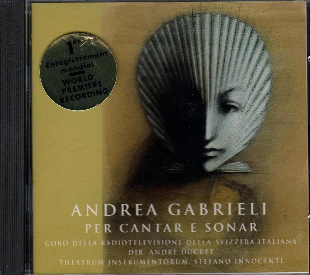 CD ANDREA GABRIELI - Per Cantar E Sonar  291182 Non Japan Classical Used