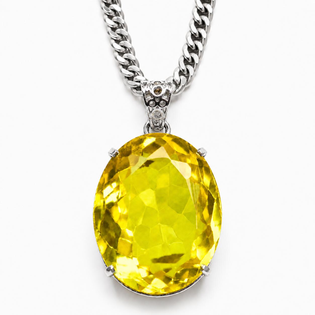 Natural Yellow Sapphire 48Ct Oval Gemstone