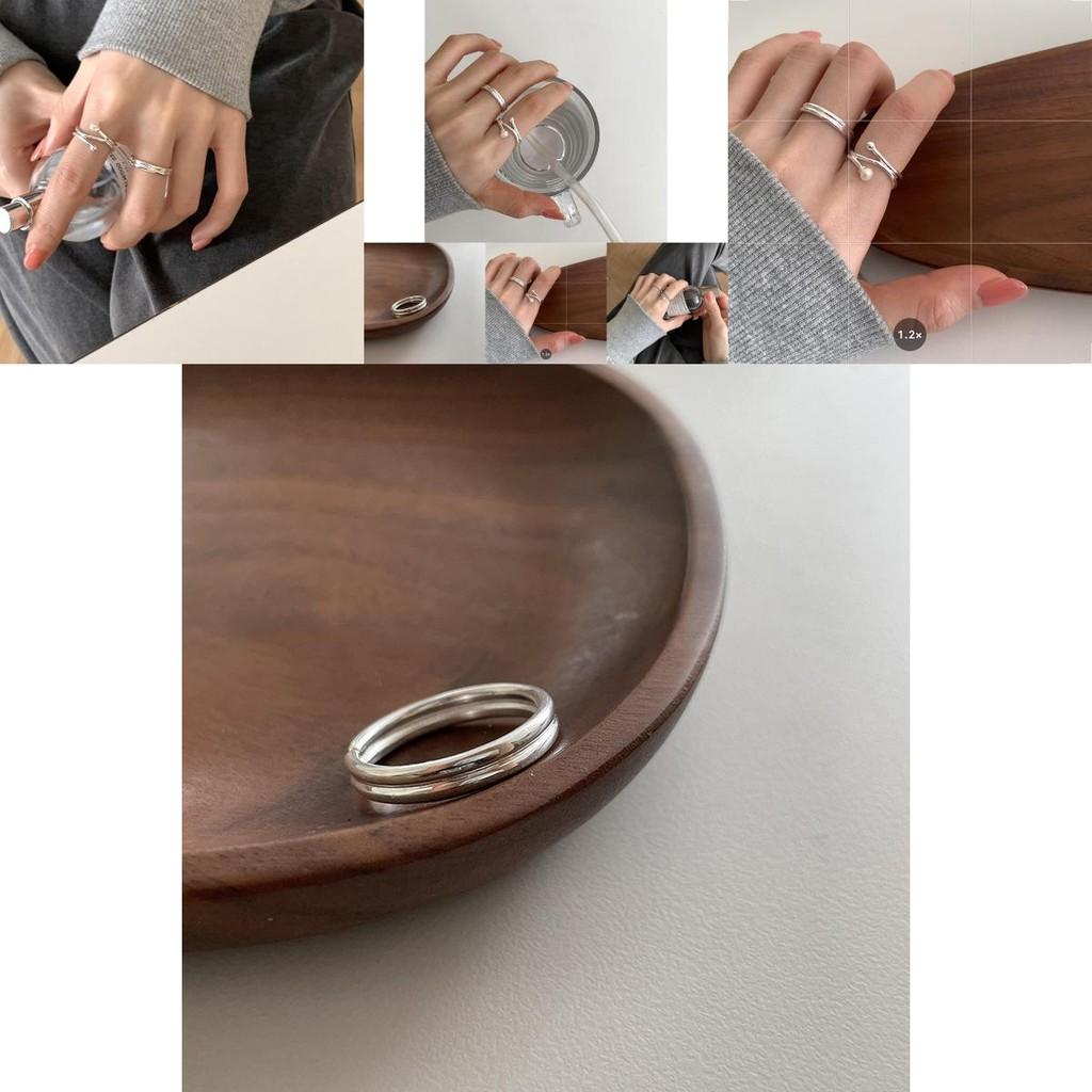 Sleek Minimalist Copper Ring For Women Geometric Shape Adjustable Stylish Chic Jewelry