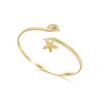 Starfish Open Bangle Shell Upper Arm Bracelet New Cuff Bracelets  Summer