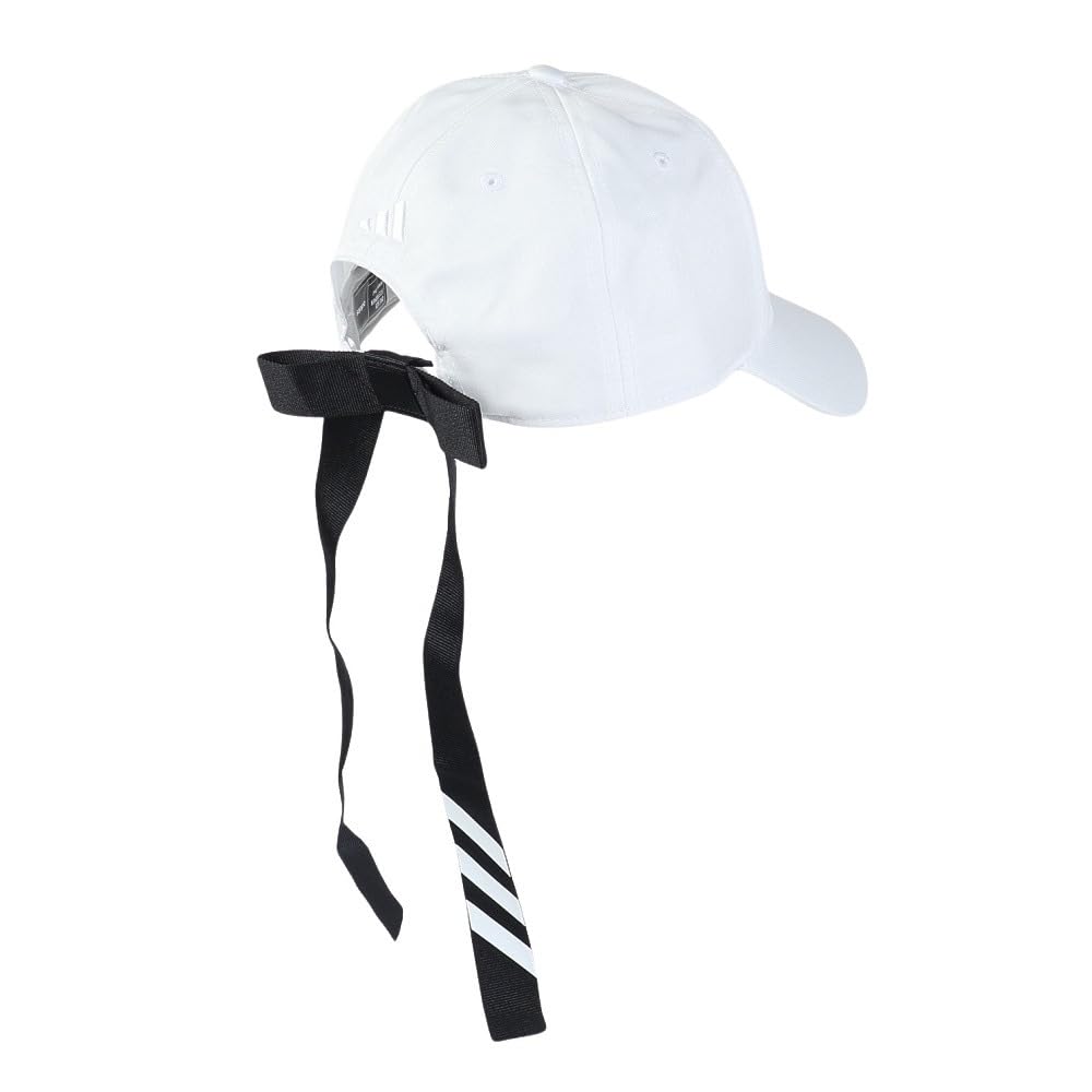 [Adidas Golf] Golf Cap Three Stripes Ribbon Cap Women's White Free Size