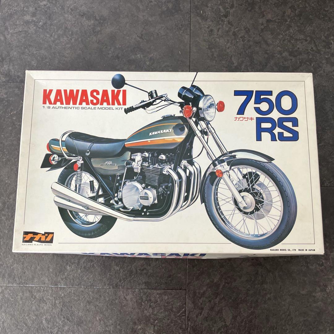 

[USED] Nagano Kawasaki 750RS 1/8 scale plastic model