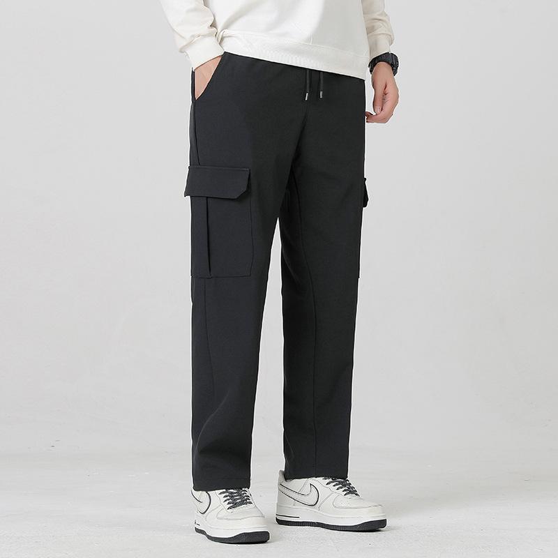 Men's Soft Shell Casual Workwear Pants - Winter Plus Velvet Outdoor Sports Trousers