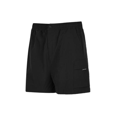 Solid Color Mid-Rise Comfortable Breathable Quick-Dry Casual Shorts Women Shorts Carbon-Black P224W040-0018
