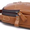 Men's Genuine Leather Single-shoulder Crossbody Bag, Genuine Leather Retro Front Shoulder Bag