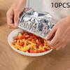 5/10/20/30/40/50 Pcs Aluminum Foil Food Preservation Covers Heat Retention Dust Proof Odor Proof For Leftover Storage Fits Bowls