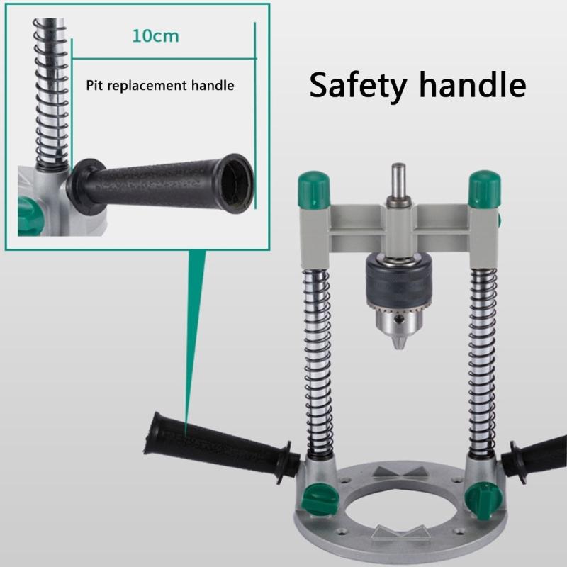 Multifunctional Drill Stand Drill Guide Rack For Accuracy Drilling In Wood Metal And Marble With Adjustable Height