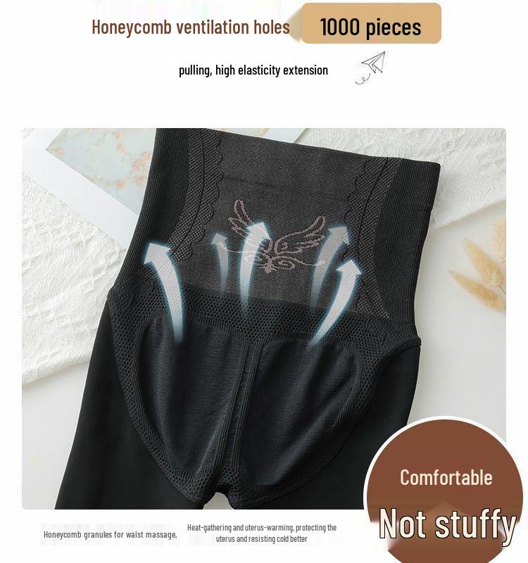 Waterlight Black Sheer Fairy Stockings: High Waist, Tummy Control, Cold Resistant, Thickened & Velvet Lined Pantyhose