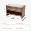 VEVOR Wooden Rattan Bench Entrywway Bench W/ Oak Wood Legs Bedroom End of Bed Boho Bench with Hand Woven Rattan for Living Room