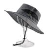 Windproof Portable Big Visors Wide Brim Anti-UV Fishing Cap Breathable Foldable Bucket Hat  Hiking