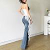 Summer Women Y2k Crop Tops Ladies Sleeveless Asymmetrical Ruffles Tank Top Lace Hem Slim Tanks Tops Shirts Streetwear