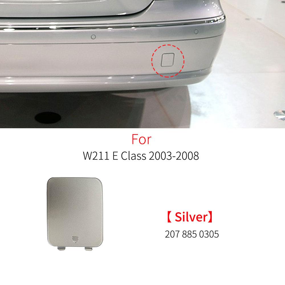 Car Rear Bumper Tow Hook Cover Cap Black Silver For Mercedes Benz E Class W211 E230 E260 E300 E320 E400 2003-2008 2118800305