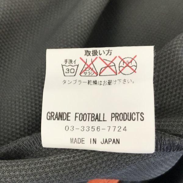 Vyrobeno v Japonsku GRANDE Futsal Fotbalový dres Pánský S Šedá Sportovní bunda Vyrobeno v Japonsku(POUŽITÝ)