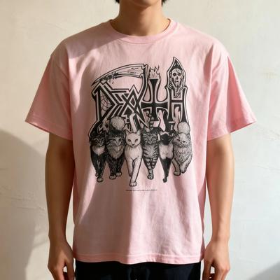 Vtg Death Band Music Album Heavy Cotton White S-5XL T Shirt