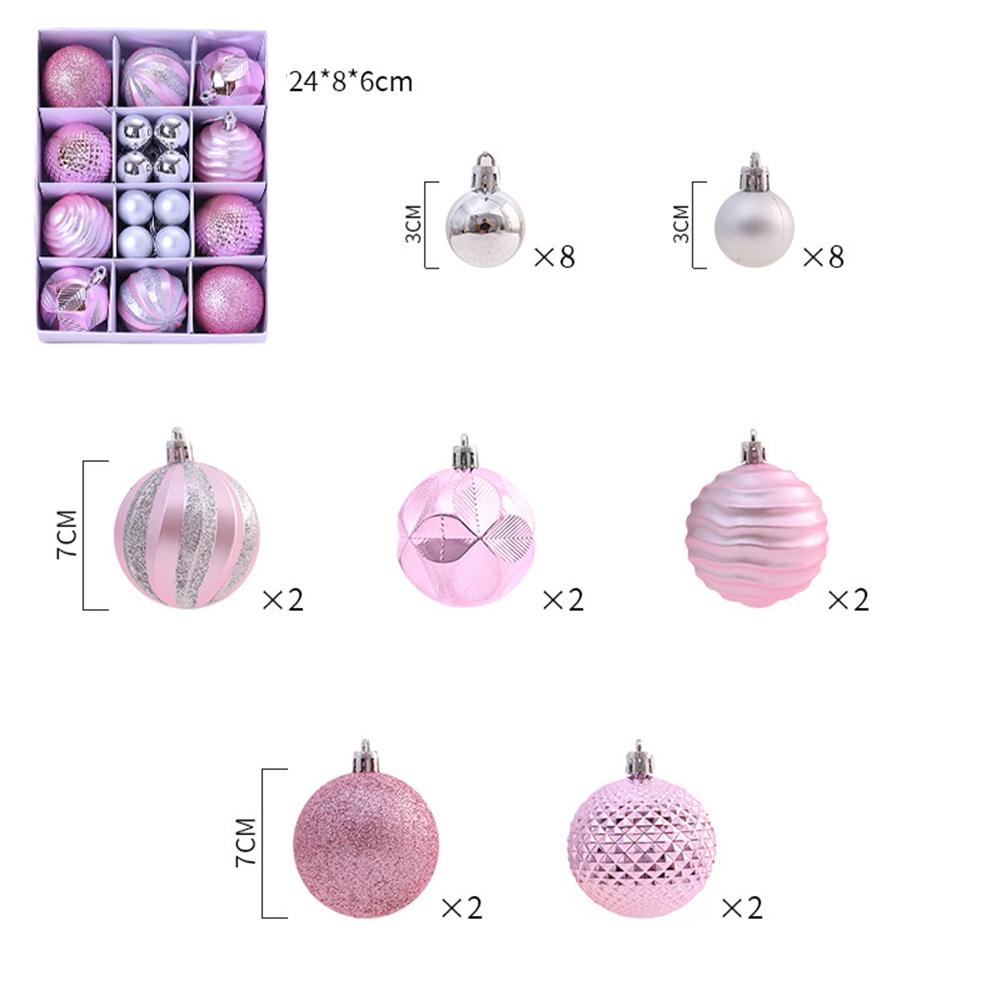 Stylish 26PCS Shatterproof Christmas Decorations Baubles Tree Pendants Green