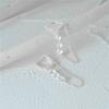 925 Sterling Silver Three Zircon Drop Long Chain Gold Hoop Buckle Piercing Earrings For Women Casual Jewelry Party Gift