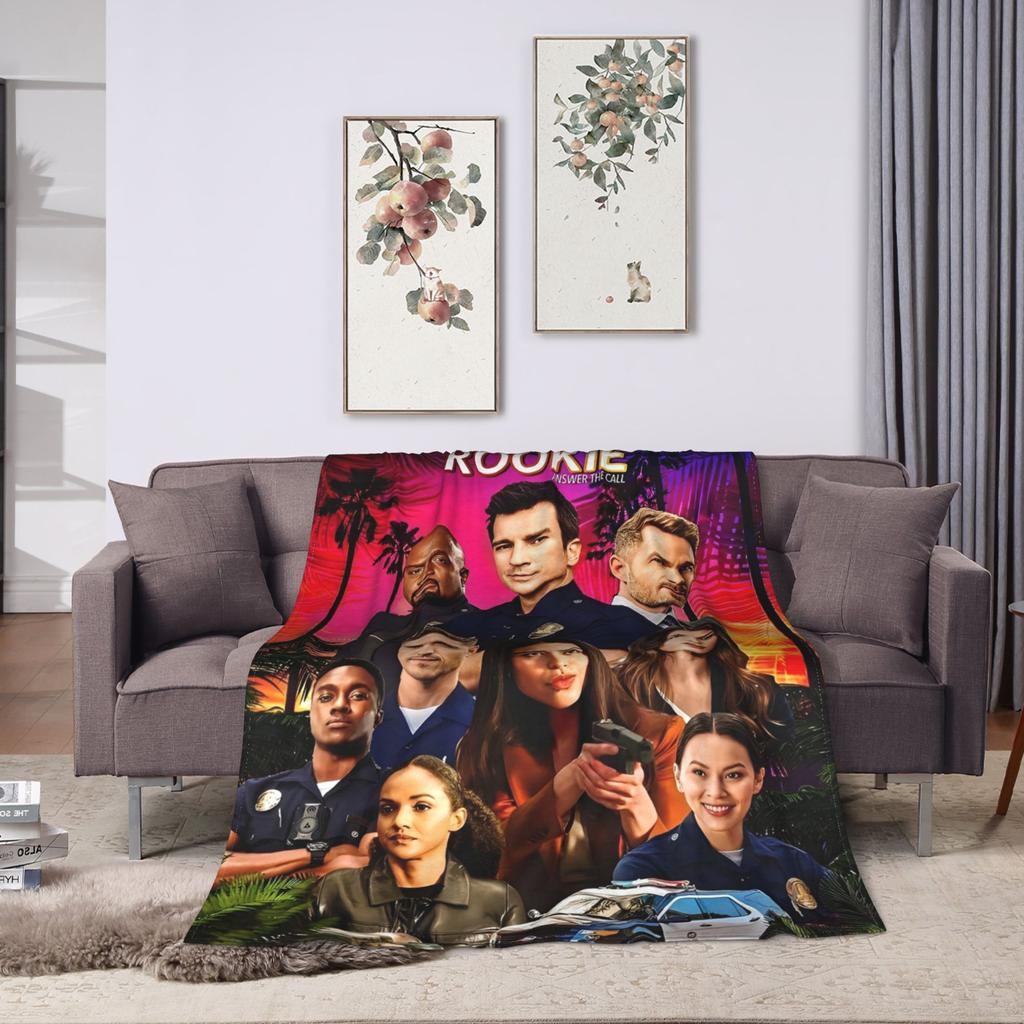 Super Soft Blankets Decorative The Rookie TV Show Bedding Throws Flannel Bedspread For Outdoor Funny Sofa Bed Cover