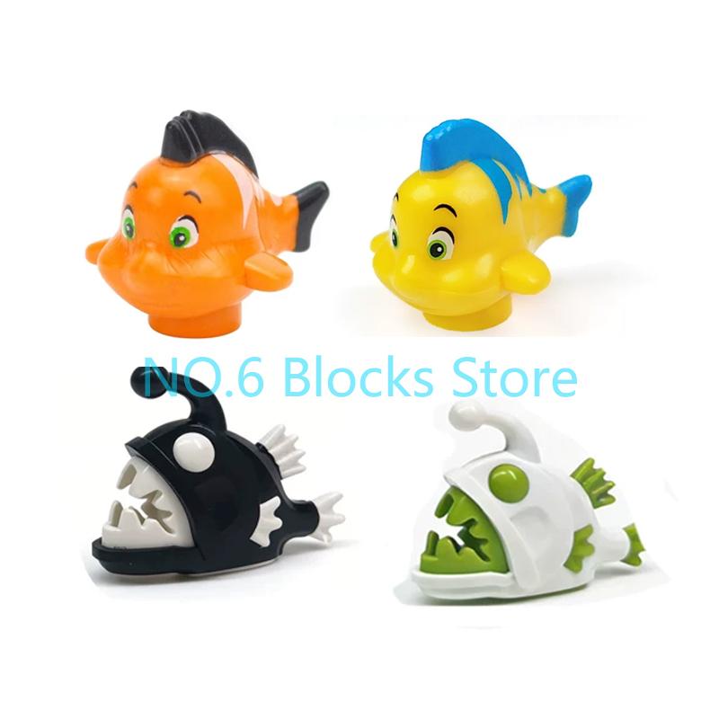 MOC Animal Building Blocks Sheep Dog Wolf Dolphin Pig Whale Elephant Educational Small Particle Zoo Scene Gift DIY Brick Toy S15