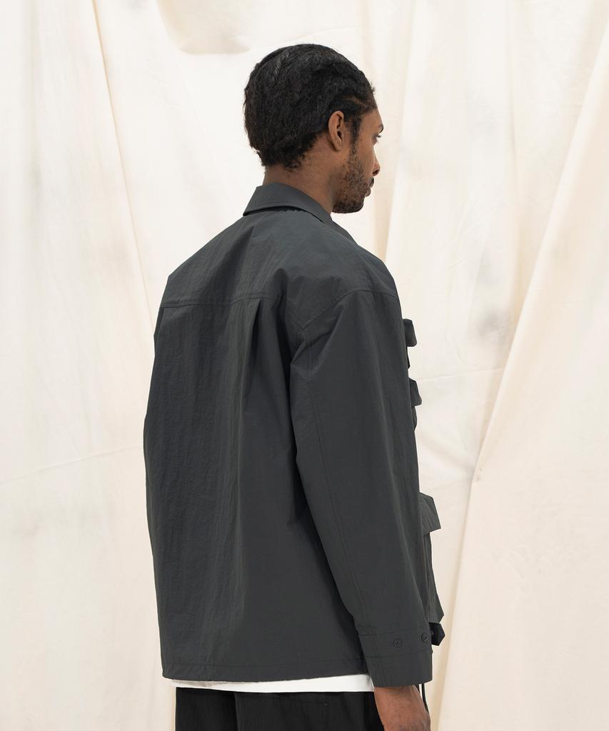 Kalapatthar Nylon Silky M-65 Field Jacket - Charcoal