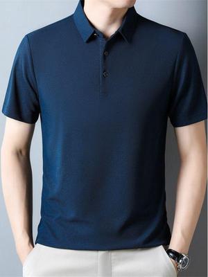 Polo Jacquard de Verano 2024 para Hombre con Solapa Sin Costuras