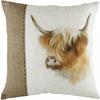 Povlak na polštářek Hessian Highland Cow